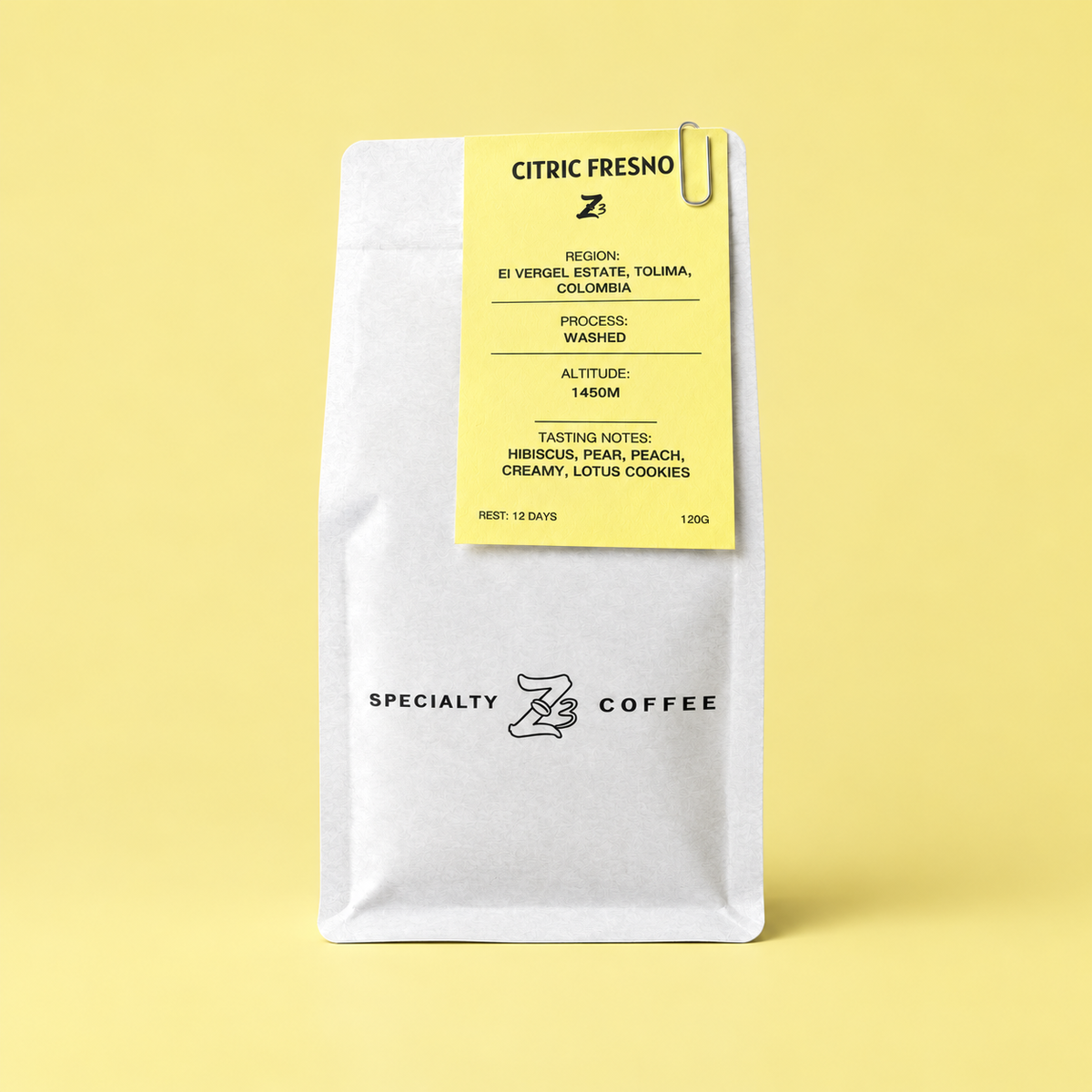 Citric Fresno coffee beans, full square product photo
